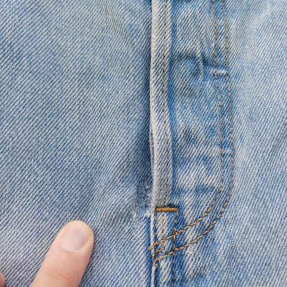Levi's Wedgie Straight Leg Button Fly Blue Jeans Pants Women’s Size 26 - Picture 3 of 6